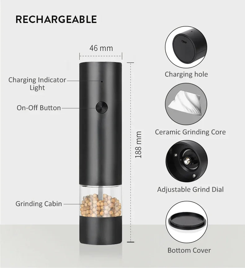 Rechargeable Electric Salt