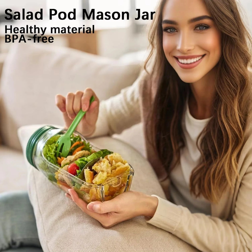 Portable Plastic Salad Pod