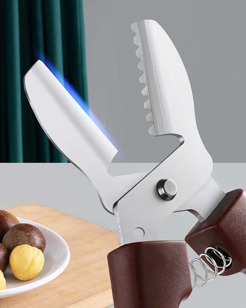 Stainless Steel Chestnut & Walnut Clip