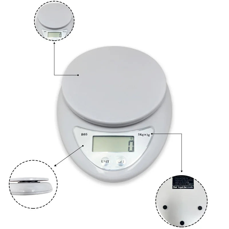 Mini LED Electronic Kitchen Scale