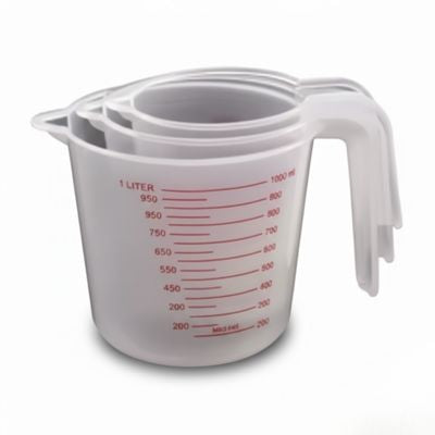 Plastic Liquid Measuring Beakers