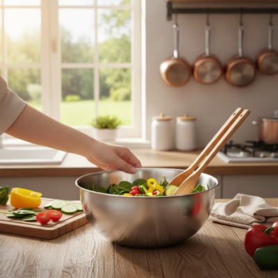 Stainless Steel Bowls with Scale